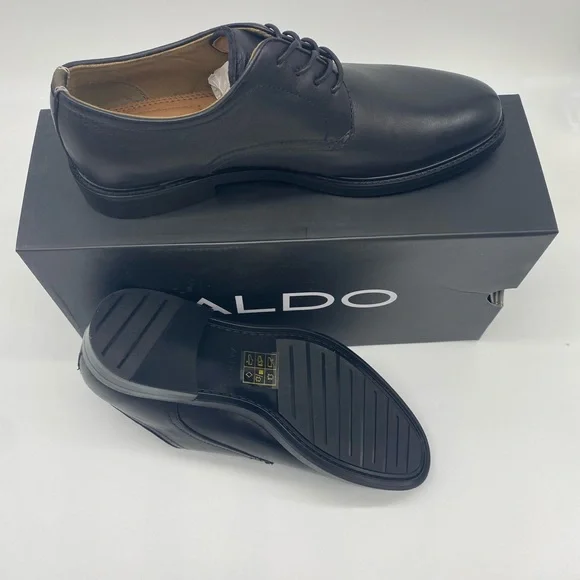 ALDO Formal Leather Men's Black Nodales - NWT - Picture 7 of 8